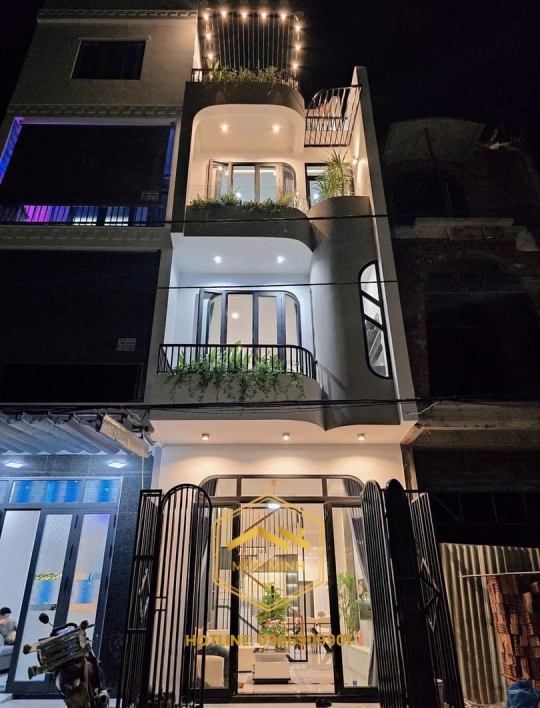 Mẫu nhà 3 tầng 1 tum sàn lệch tối ưu công năng