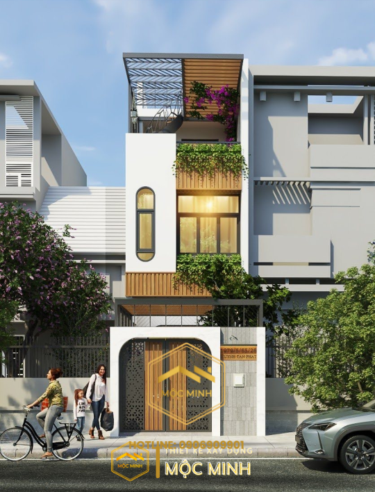 Mẫu nhà phố 1 trệt 2 lầu với chi phí hợp lý quận 2