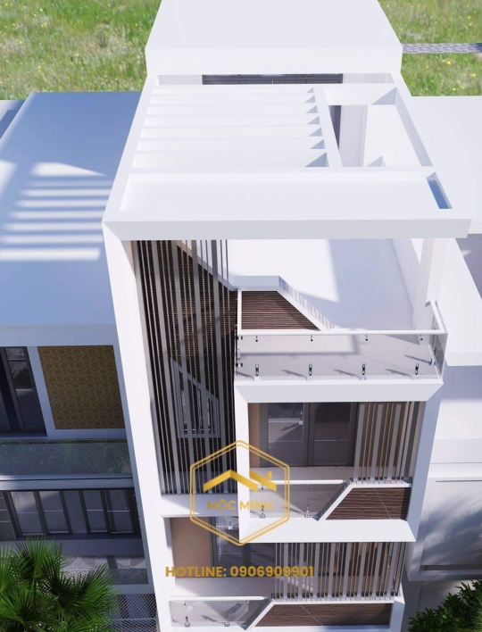 Nhà phố 3 tầng 1 tum 5×20 chất đẹp – hiện đại