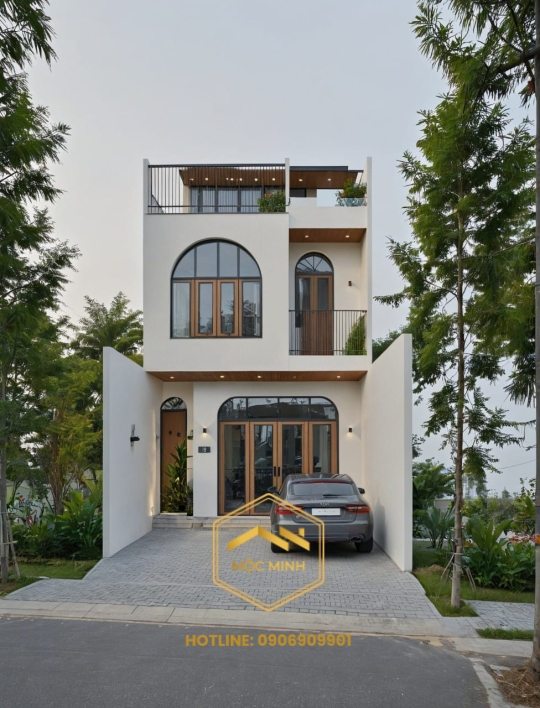 Mẫu nhà 2 tầng 4 phòng ngủ diện tích 70m2 được yêu thích nhất