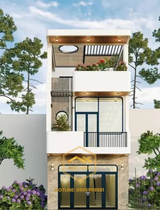MẪU NHÀ ỐNG 3 TẦNG ĐẸP HIỆN ĐẠI